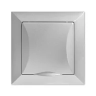 Gniazdka elektryczne - Timex Opal Gniazdo pojedyncze 2P+Z IP44 srebrny 137656 - miniaturka - grafika 1