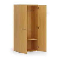 Szafy biurowe - Szafa ubraniowa biurowa PRIMO WOOD, 1 półka, drążek do szafy, 1781 x 800 x 500 mm, buk - miniaturka - grafika 1