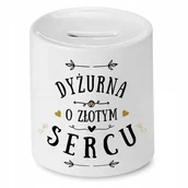 Skarbonki - Dla Dyżurnej Skarbonka na Urodziny na Prezent z Nadrukiem ze Zdjęciem + Opakowanie na prezent (wzór 02) - miniaturka - grafika 1