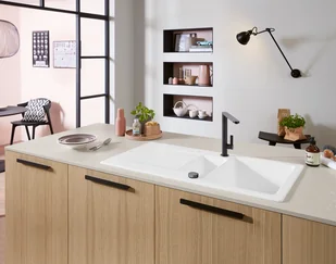 Villeroy & Boch Villeroy&Boch Siluet 60 R Zlewozmywak ceramiczny 1,5-komorowy CeramicPlus 100x51 cm do wbudowania z ociekaczem biały Weiss Alpin 333701R1 - Zlewozmywaki - miniaturka - grafika 6