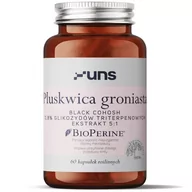 Witaminy i minerały dla sportowców - UNS Pluskwica Groniasta Black Cohosh 0,8% Glikozydów Triterpenowych Ekstrakt 5:1 60vegcaps - miniaturka - grafika 1