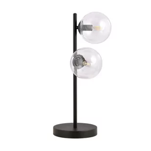 Rossi lampa stołowa 2-punktowa czarna/transparentna 877/LN2 - Lampy stojące - miniaturka - grafika 1