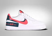 Koszykówka - Nike Air Force 1 Low Shadow White Solar Red - miniaturka - grafika 1