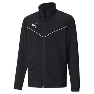 Bluzy dla chłopców - Puma Bluza chłopięca Teamrise Training Poly Jacket czarny Black White 116 657393 - grafika 1