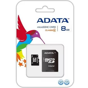 ADATA Micro SDHC Class 4 8GB (AUSDH8GCL4-RA1) - Karty pamięci - miniaturka - grafika 1