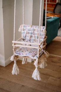 Huśtawka boho pastelowe domki - Leżaczki i huśtawki - miniaturka - grafika 1