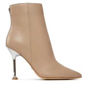 Botki Guess Travis FLPTRA LEA10 Beżowy - Botki damskie - miniaturka - grafika 1