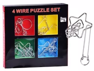 Łamigłówki - Jokomisiada, 4 Puzzle Zakręcona Metalowa Łamigłówka Za1132 - miniaturka - grafika 1