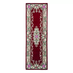 Czerwony wełniany dywan Flair Rugs Aubusson, 67x210 cm - Dywany - miniaturka - grafika 1