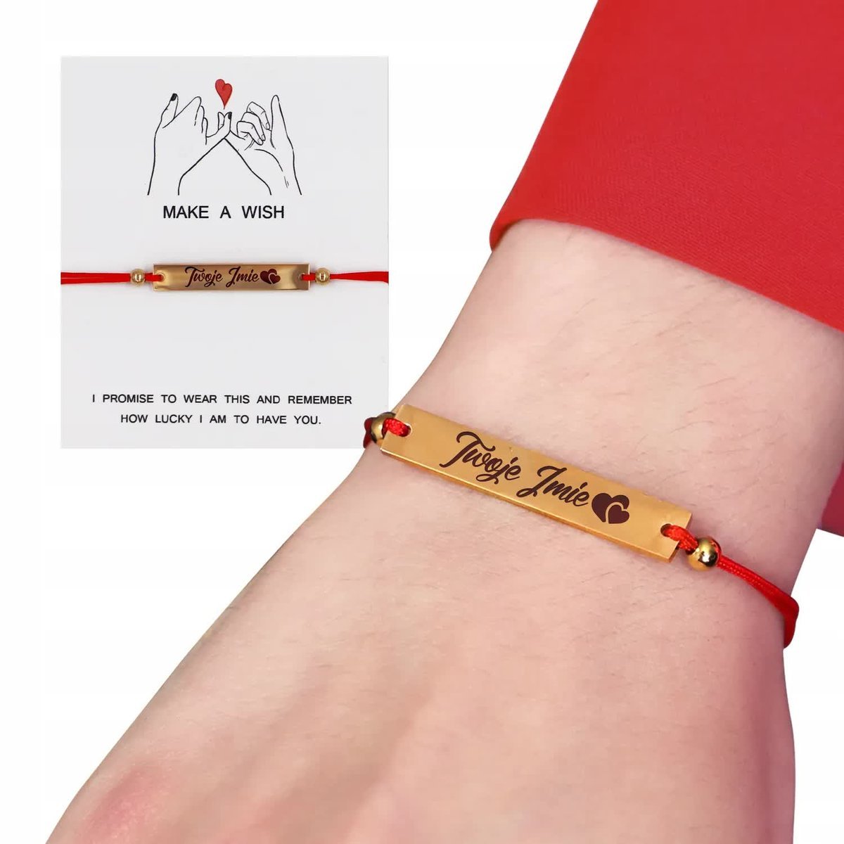 BRANSOLETKA Grawerunek Własne IMIĘ Prezent Friends