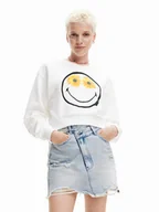 Bluzy damskie - Desigual Bluza 23SWSK44 Écru Regular Fit - miniaturka - grafika 1