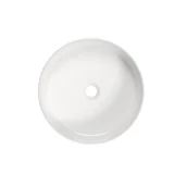 Umywalki - Deante Round Umywalka nablatowa 40 cm biała CGR_6U4S - miniaturka - grafika 1