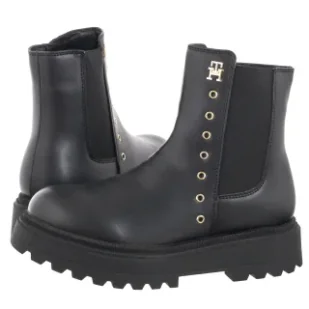 Botki Chelsea Boot Black T3A5-33578-1351999 (TH1200-a) Tommy Hilfiger - Botki damskie - miniaturka - grafika 1