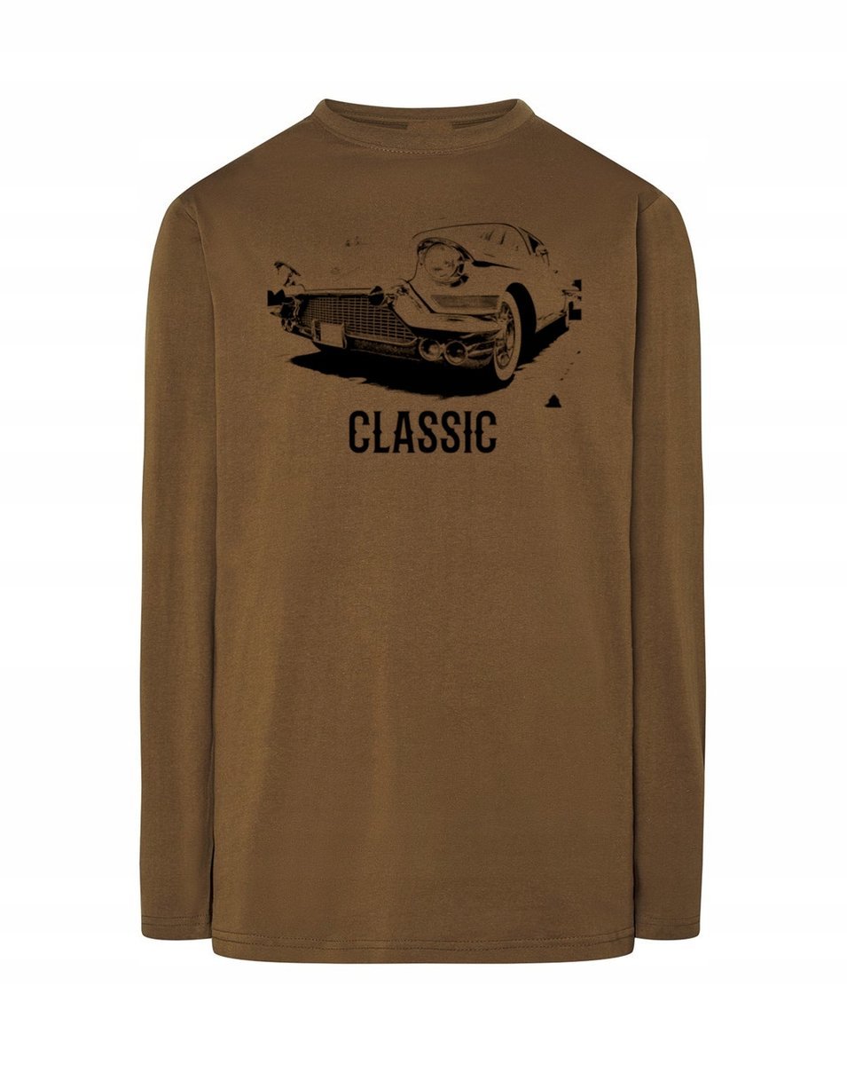 Longsleeve męski nadruk Samochód Klasyk r.XL