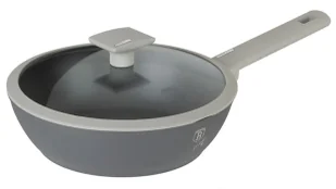 Szara głęboka patelnia z powłoką tytanową M1-K17 - Patelnie Szara głęboka patelnia z powłoką tytanową M1-K17 - Patelnie - miniaturka - grafika 1