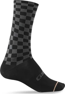 Giro Skarpety GIRO COMP RACER HIGH RISE checkered peach roz. M 40-42 - Skarpety termoaktywne - miniaturka - grafika 1