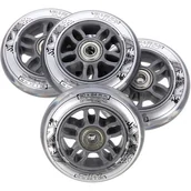 Akcesoria do skatingu - Nils extreme PU 90x24 82A PRZEZROCZYSTE (4 szt.) + ABEC-7 CHROME (8 szt.) ZESTAW EXTREME 5907695593839 - miniaturka - grafika 1