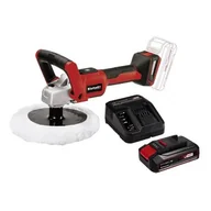 Szlifierki i polerki - Polerka EINHELL CE-CP 18/180 Li E-Solo + Akumulator EINHELL 4512097 2.5 Ah 18V + Ładowarka - miniaturka - grafika 1