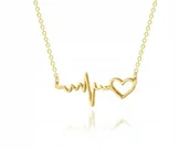 Łańcuszki - ZŁOTY ŁAŃCUSZEK LINIA ŻYCIA ZAWIESZKA 14KT - miniaturka - grafika 1