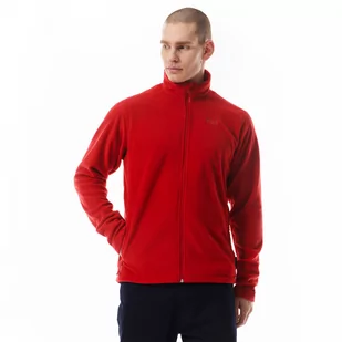 Męski polar rozpinany bez kaptura Helly Hansen Daybreaker Fleece Jacket - czerwony - HELLY HANSEN - Koszulki sportowe męskie - miniaturka - grafika 1