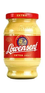 LOWENSENF ostra niemiecka musztarda w słoiku 250 ml - Musztardy - miniaturka - grafika 1