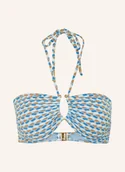 Stroje kąpielowe - Seafolly Góra Od Bikini Bandeau Mala blau - miniaturka - grafika 1