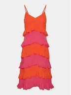 Sukienki - YAS Sukienka letnia Clara 26032842 Pomarańczowy Regular Fit - miniaturka - grafika 1