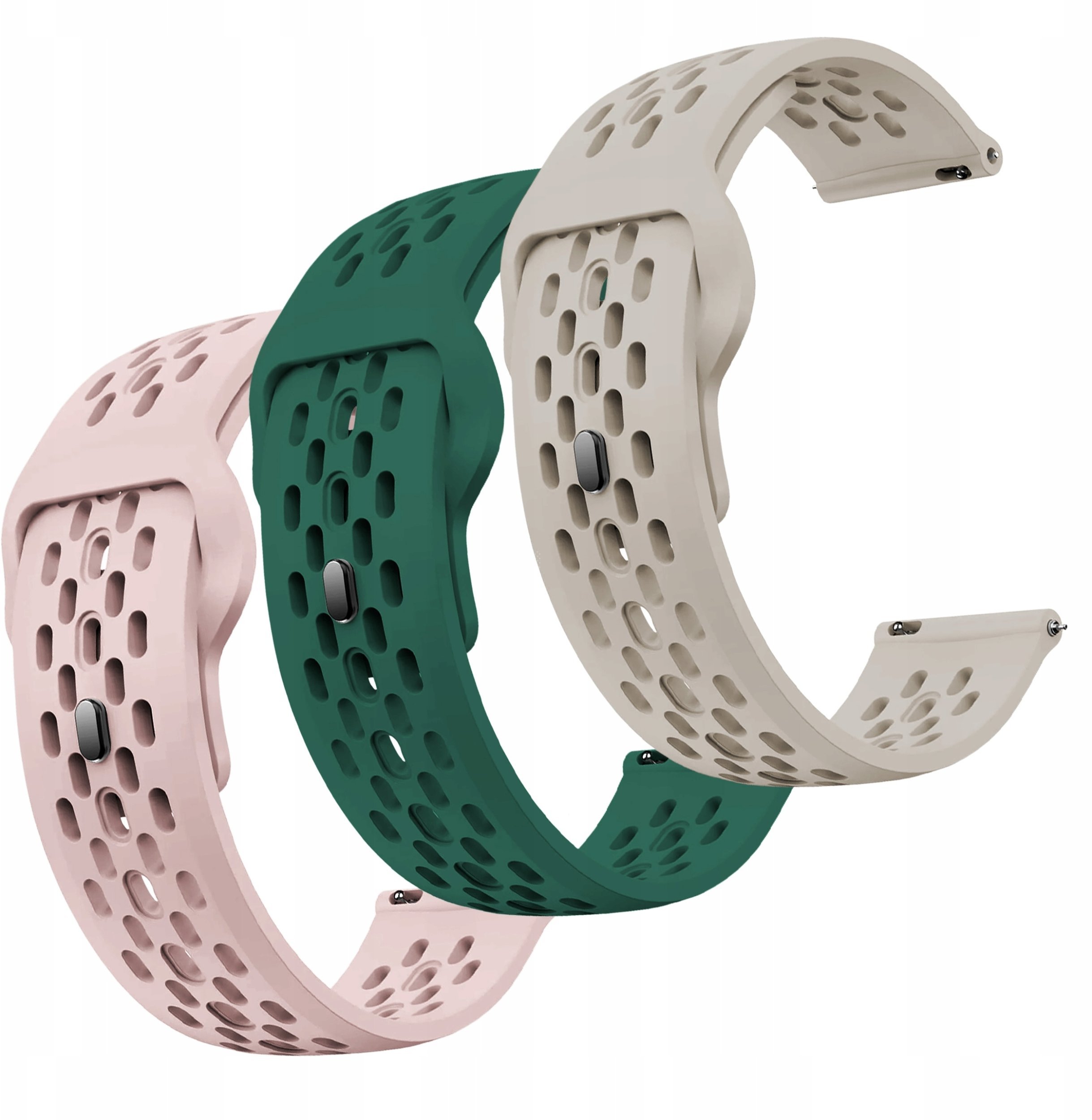 ChronSmarta Zestaw: 3x pasek ChronSmarta do smartwatch'a Garett Kids Essa 4G, Viva, Rose