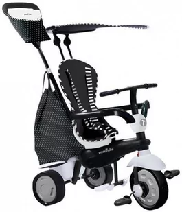 smarTrike 6952400 - Glow Touch Steering 4 w 1 trójkołowy, czarny/biały - Rowerki trójkołowe - miniaturka - grafika 1