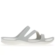 Klapki i japonki damskie - Klapki Crocs Swiftwater Sandal 203998-1FT - szare - miniaturka - grafika 1