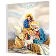 Ikony i obrazy sakralne - Obraz religijny na płótnie Święta Rodzina - miniaturka - grafika 1