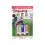 Palety i zestawy do makijażu - Schwing Liquid Eyeliner Trio zestaw eyelinerów w płynie 3x1.7ml - miniaturka - grafika 1
