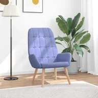 Fotele - vidaXL Fotel relaksacyjny Jeans Niebieski Tkanina - miniaturka - grafika 1