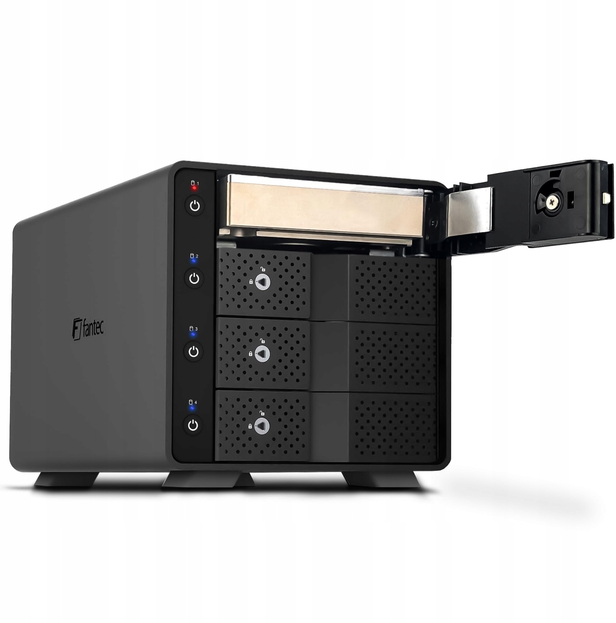 Kieszeń Fantec FANTEC MB-X4U31 4x 8,89cm 3,5cal/6,35cm 2,5cal SSD/HDD obudowa USB 3.1 Gen. 2 2528