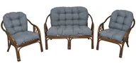 Poduszki ogrodowe - Poduszki Na Meble Rattanowe Komplet Sofa Fotele - miniaturka - grafika 1