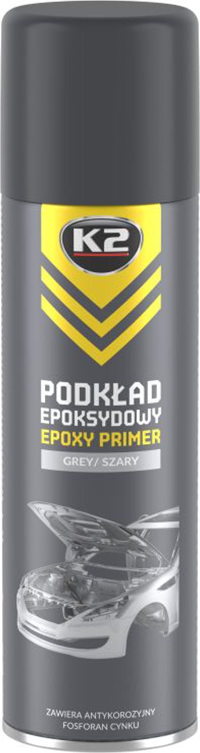 Osram K2 PODKŁAD EPOKSYDOWY Primer ANTYKOROZJA SZARY Zawiera Fosforan CYNKU 500ml L347