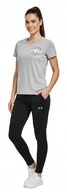 Koszulki i topy damskie - UNDER ARMOUR SZARY T SHIRT DAMSKI Z BAWEŁNĄ I NAPISAMI S KWB - miniaturka - grafika 1
