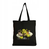 Torby i wózki na zakupy - Eko Torba Bawełniana na ramię Zakupy Shopper Torebka Shrek Twarz Mem 2 - miniaturka - grafika 1