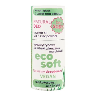 ECOSOFT Sensitive naturalny dezodorant w sztyfcie bez sody 40g - Dezodoranty i antyperspiranty dla kobiet - miniaturka - grafika 1