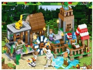 Klocki - KLOCKI Minecraft FARMA WIOSKA 1011el MY WORLD OGROMNY ZESTAW Figurki - miniaturka - grafika 1