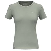 Koszulki i topy damskie - Salewa Eagle Minilogo Merino T-Shirt damski, zielony, L - miniaturka - grafika 1