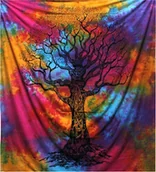 Narzuty - vidaXL Bawełniana narzuta - Winter Tree - miniaturka - grafika 1