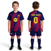 Piłka nożna - TWÓJ NAPIS Barcelona Strój Piłkarski z getrami LEWANDOWSKI YAMAL wzór 2026 - miniaturka - grafika 1