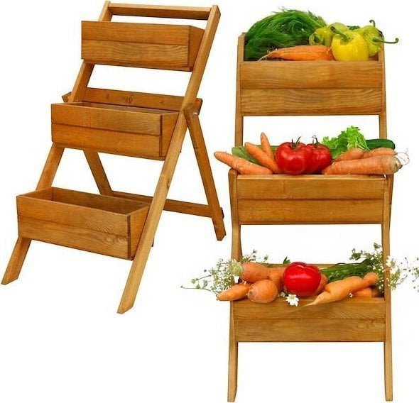 Springos Kwietnik drewniany