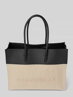 Torebki damskie - Torba shopper z wyhaftowanym logo model ‘MYRTHA’ - miniaturka - grafika 1