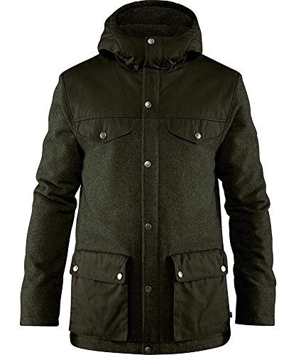 Fjallraven Greenland Re-wool kurtka męska M Sport zielony Deep Forest L