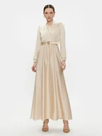 Sukienki - Rinascimento Sukienka wieczorowa CFC0117875003 Beżowy Regular Fit - miniaturka - grafika 1