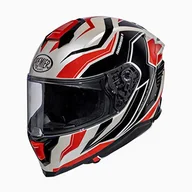 Kaski motocyklowe - PREMIER Kask Hyper RW 2, perłowy biały/czerwony/czarny, XS - miniaturka - grafika 1
