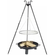 Farmcook Grill ogrodowy na trójnogu z rusztem ze stali nierdzewnej 70cm Czarny Palenisk