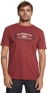 t-shirt męski QUIKSILVER MIND BARREL TEE Tibetan Red - RRR0 - Koszulki męskie - miniaturka - grafika 1